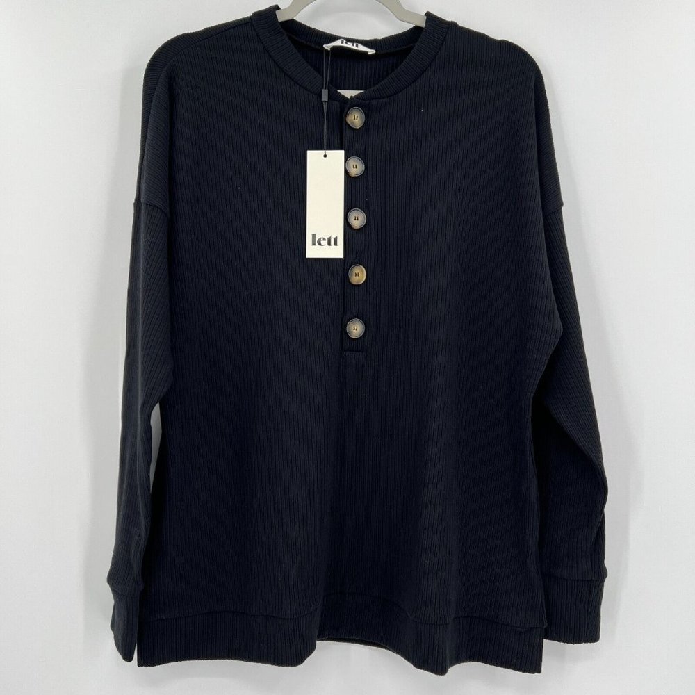 LETT Oversized Kruger Henley Tee size XL - Picture 2 of 9